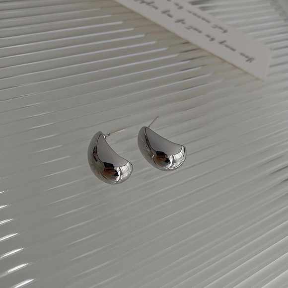 Silver Bean Fashion Earring - Picture 5 of 7